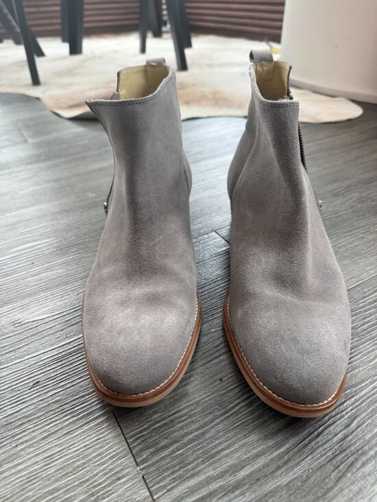  Gray Suede Chelsea Boots - Size 44 (US 10.5) main image 7